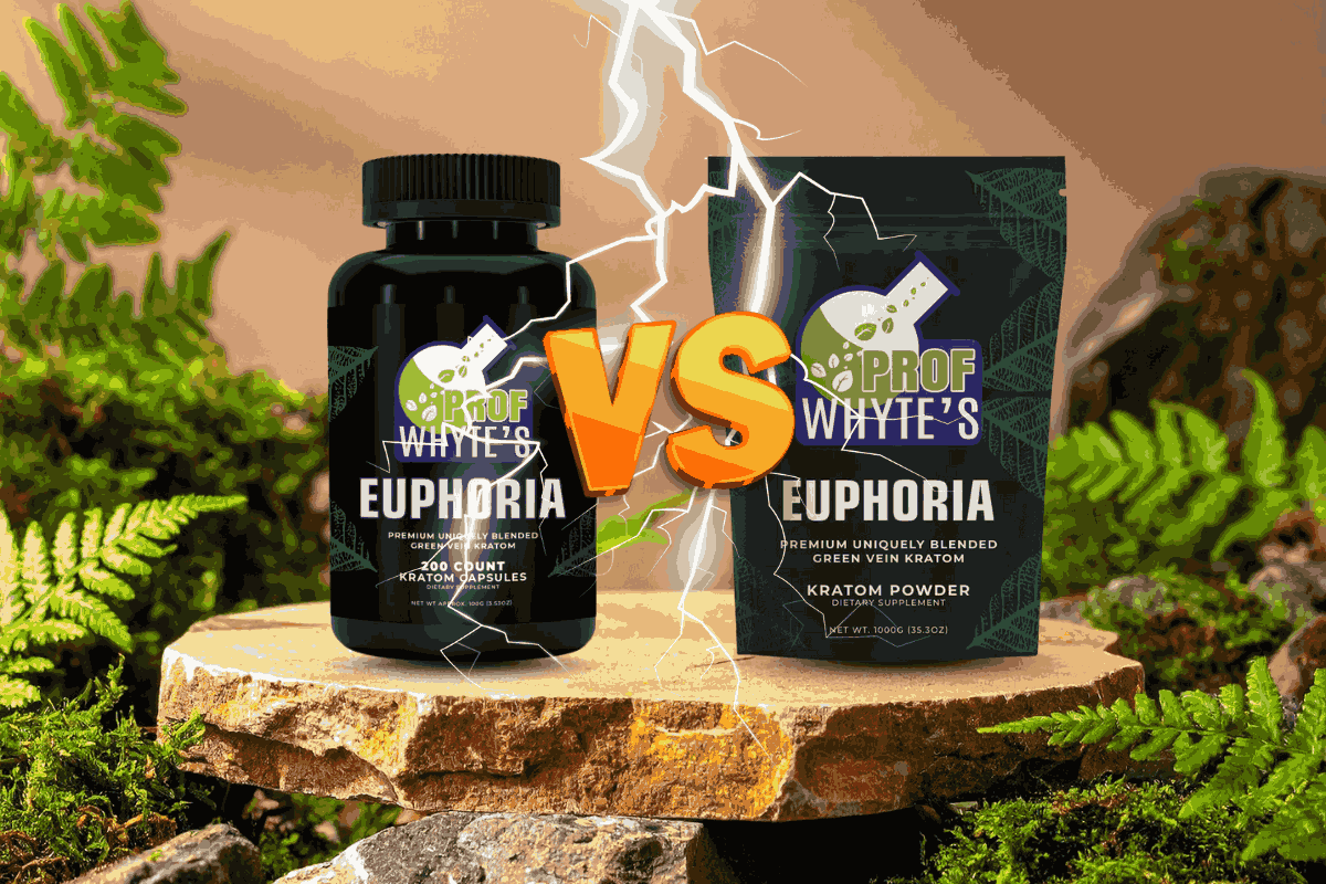 Kratom Euphoria Capsules Vs Powder: Understanding The Differences & What's Best For You?