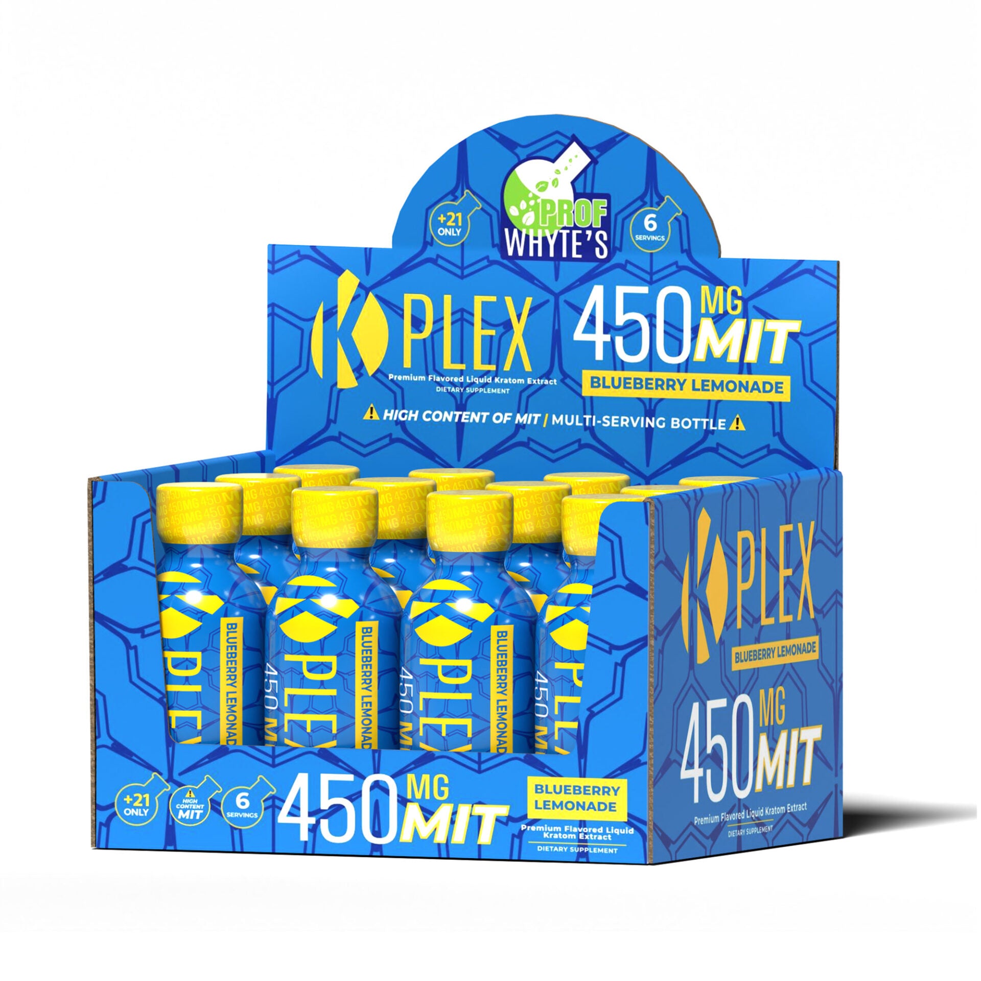 K-Plex Liquid Blueberry Lemonad Kratom Shots 450MG Box View 5