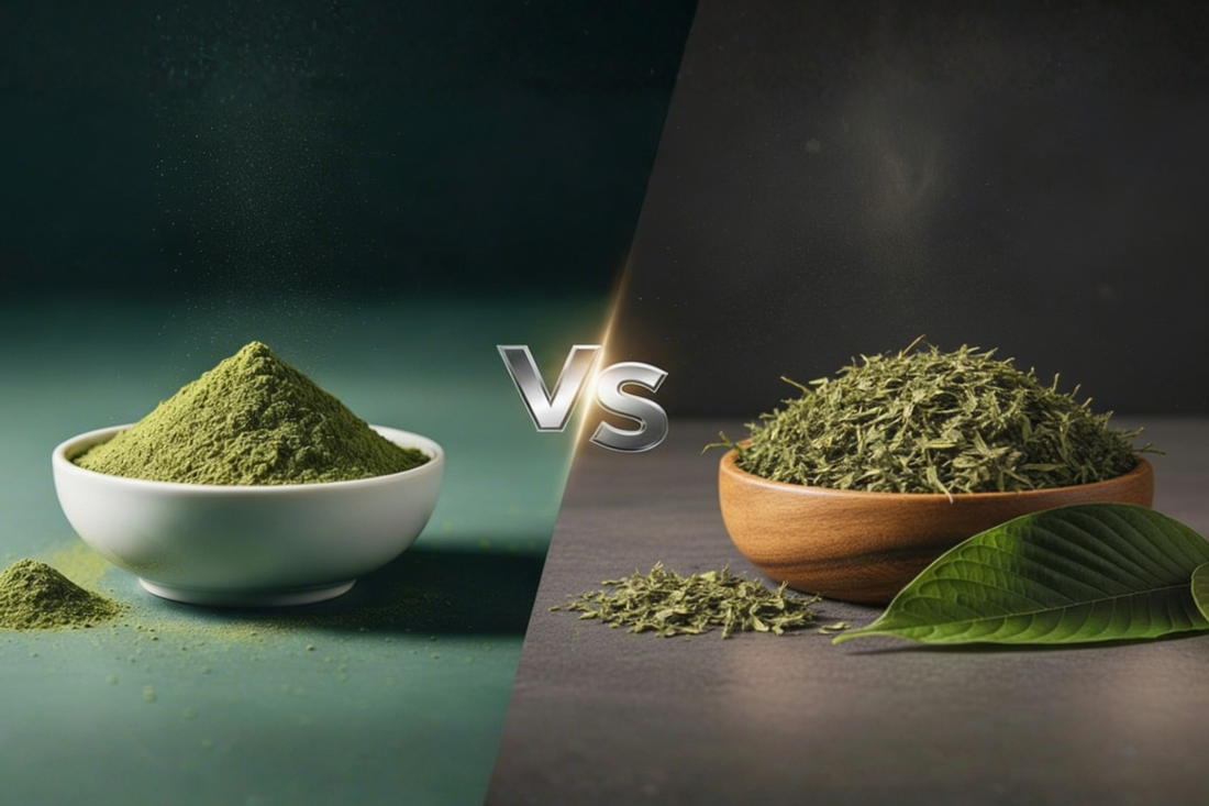 Kratom Powder Vs Crushed Leaf