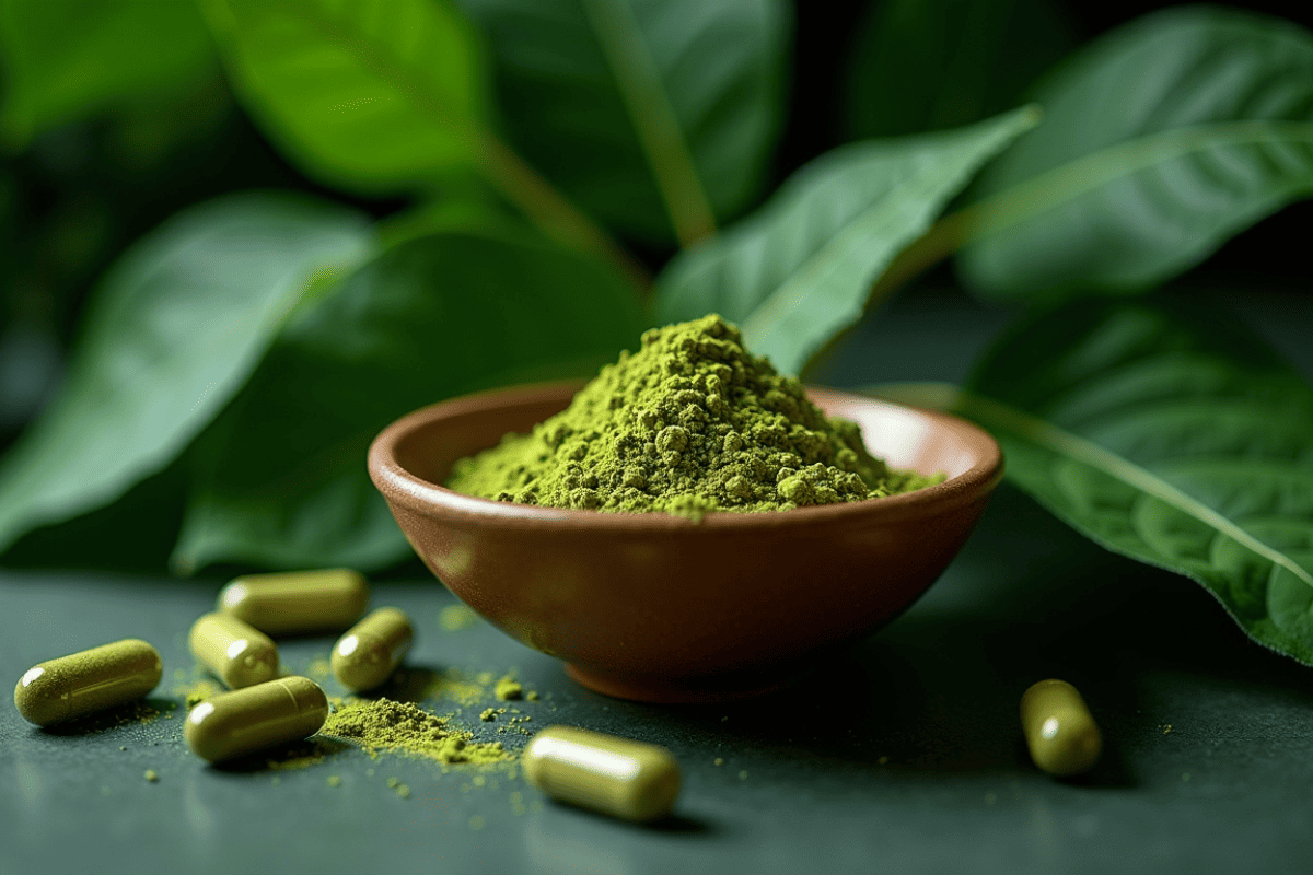 Kratom capsules and powder