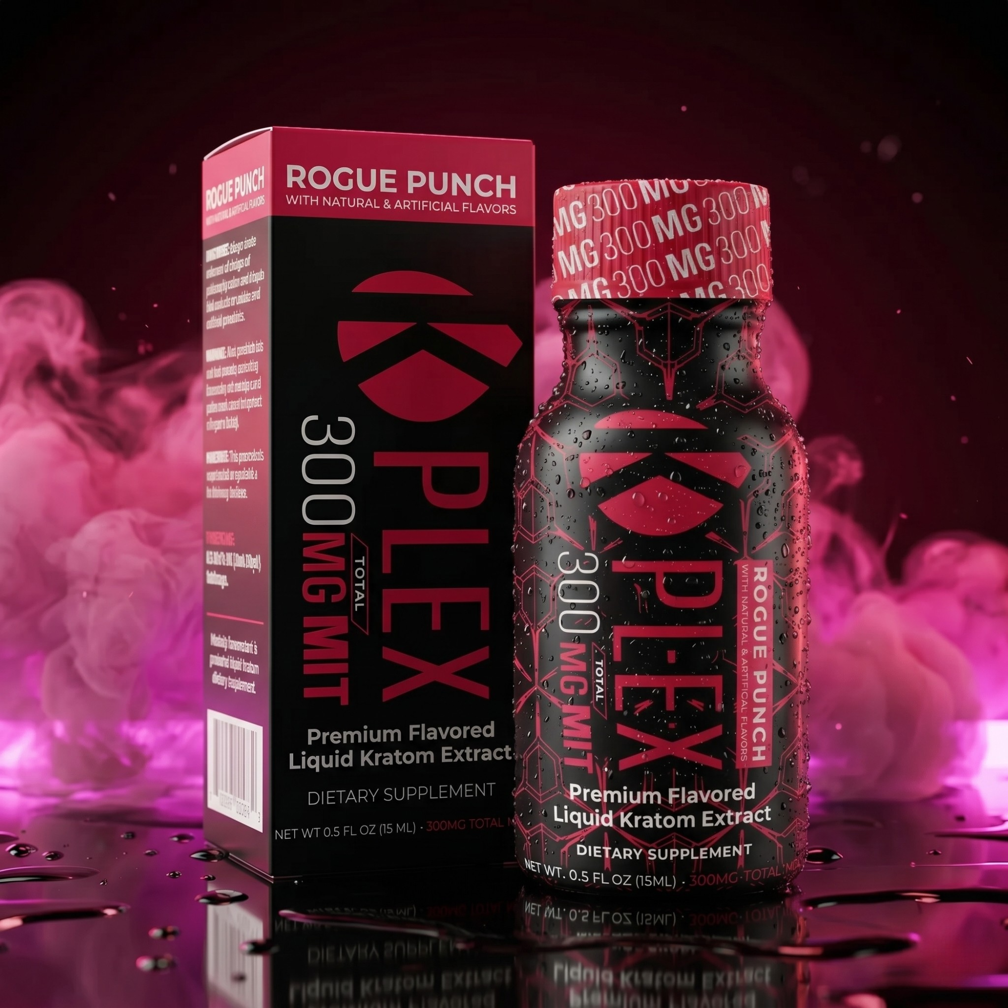 K-Plex Rogue Punch Kratom Extract Shots 300mg