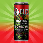 K-Plex Liquid Kratom Extract Cherry Limeade Seltzer 150MG