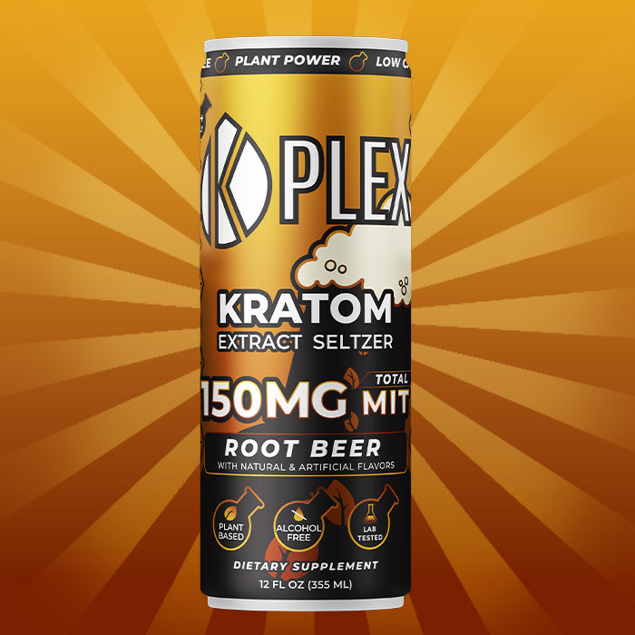 K-Plex Root Beer Kratom Seltzer | Refreshing Kratom Drink