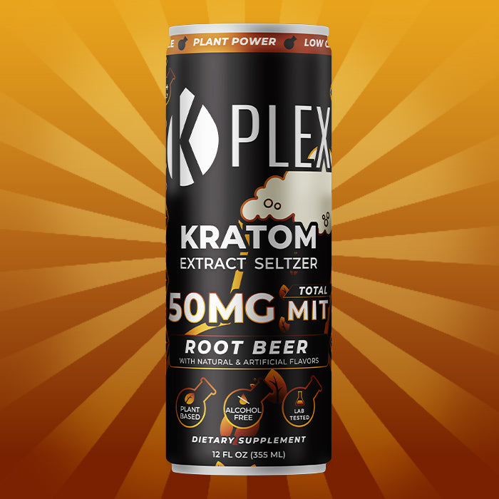 K-Plex Liquid Kratom Extract Root Beer Seltzer 50MG