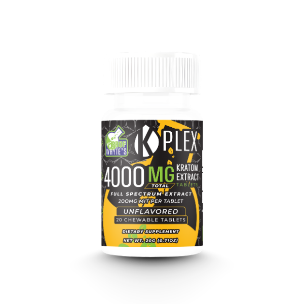 K-Plex Unflavored Kratom Extract Tablets