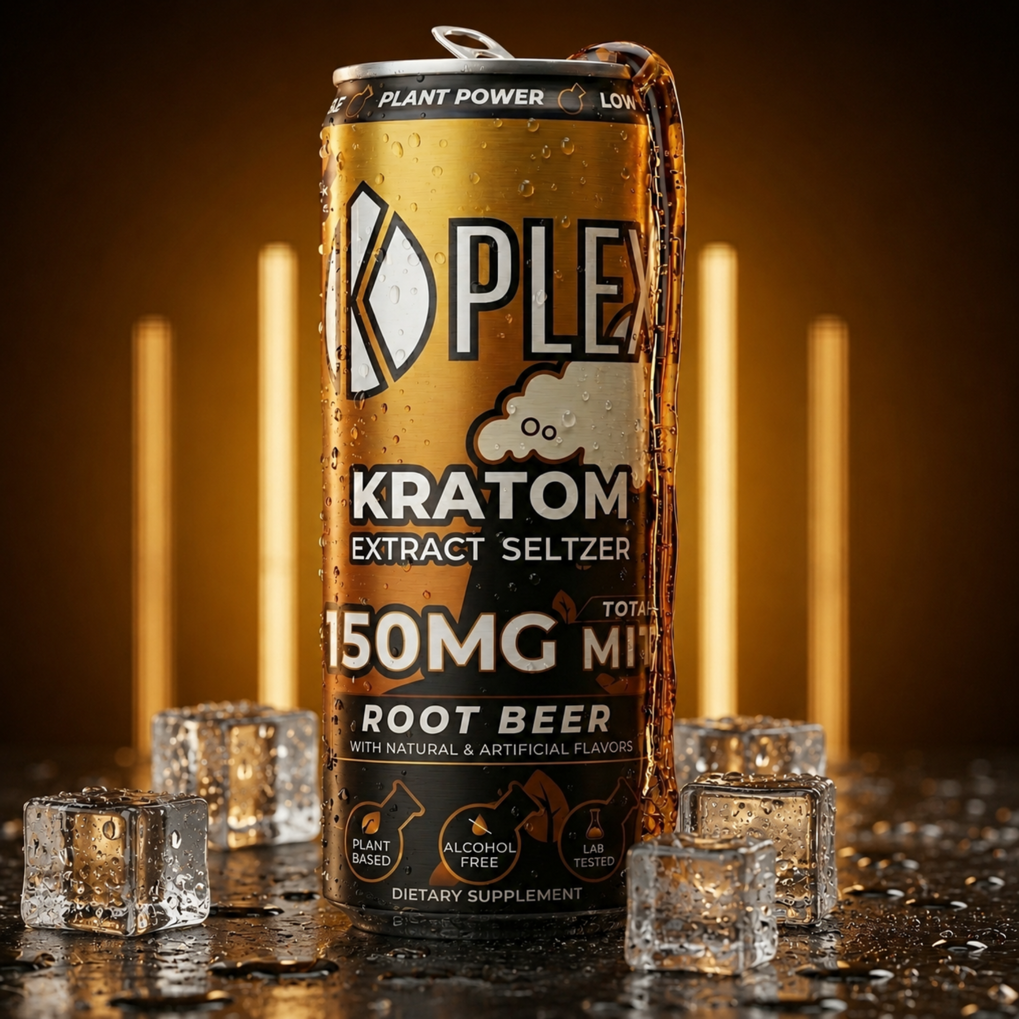 K-Plex 150MG MIT Root Beer Kratom Seltzer