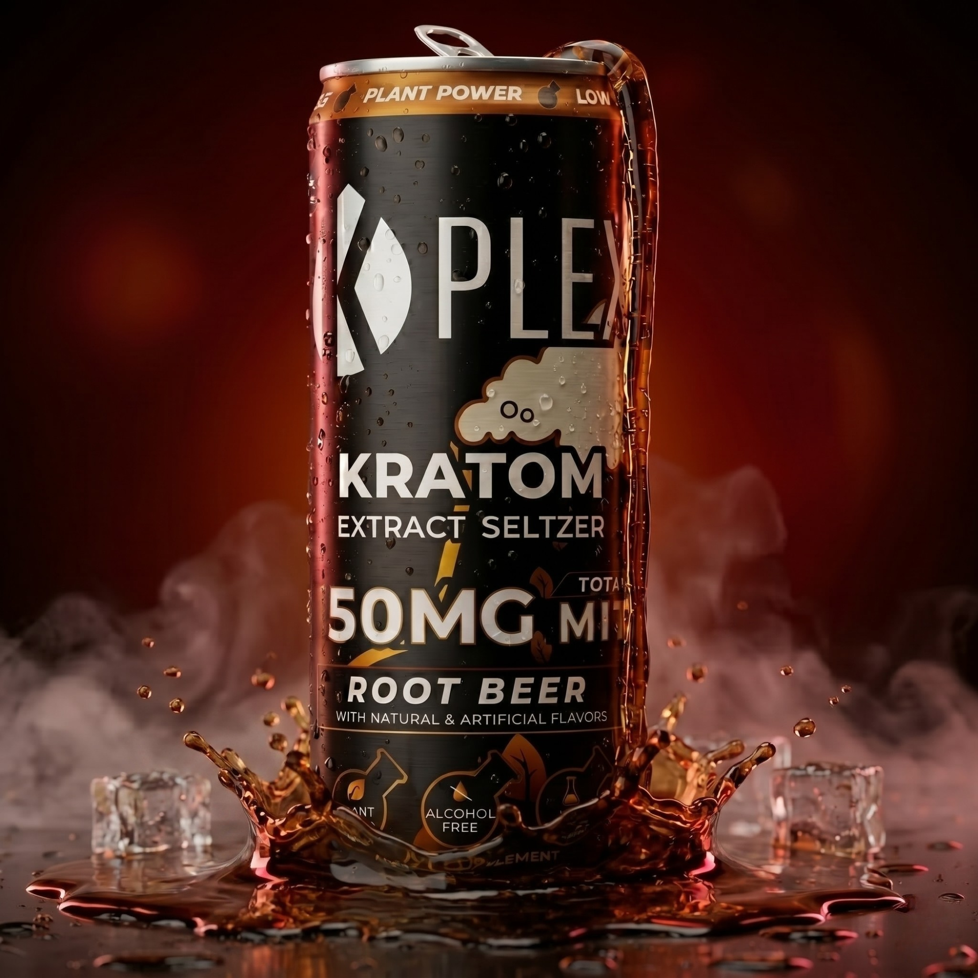 K-Plex 50MG MIT Root Beer Kratom Seltzer